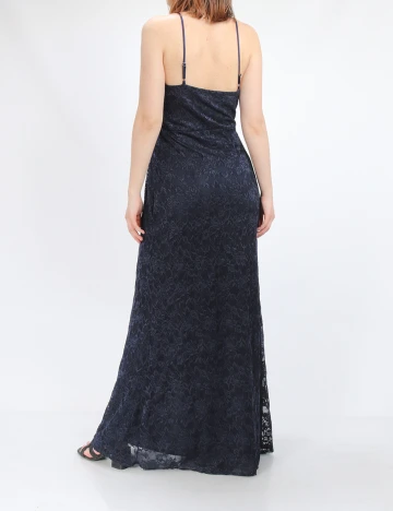 Rochie lunga Goddiva, bleumarin, 38