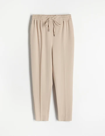 Pantaloni Reserved, crem, 46
