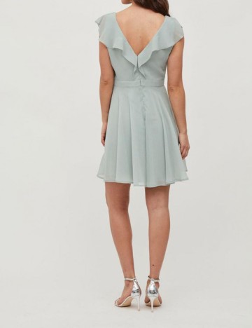 Rochie scurta Vila, verde opalin