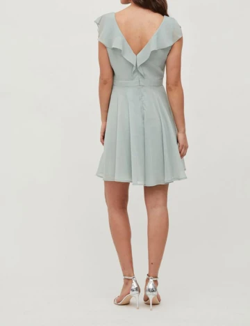 Rochie scurta Vila, verde opalin