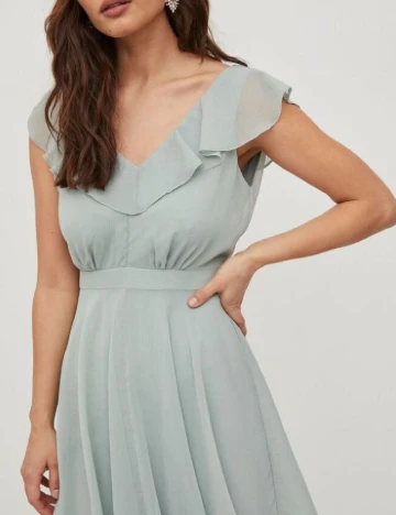 Rochie scurta Vila, verde opalin