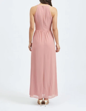 Rochie lunga Vila, roz, 34
