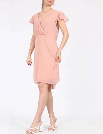 Rochie Vila, roz pudra, 38