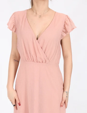 Rochie Vila, roz pudra, 38