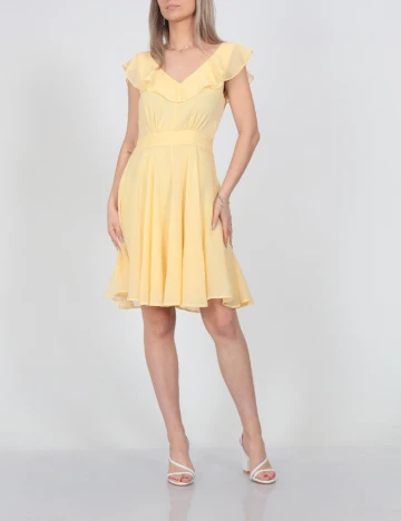 Rochie scurta Vila, galben