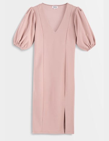 Rochie Scurta BUBBLEROOM, Roz Pudra, 34