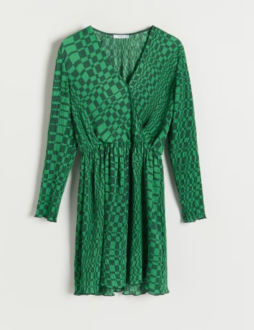 Rochie scurta Reserved, verde