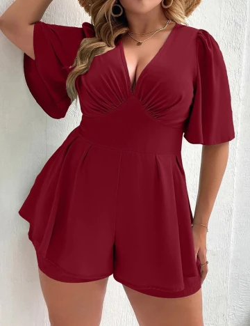 Salopeta SHEIN CURVE, visiniu, 0 XL