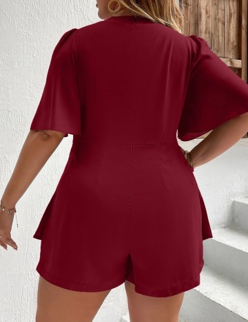 Salopeta SHEIN CURVE, visiniu, 0 XL