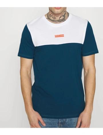 Tricou Jack & Jones, alb/verde, L