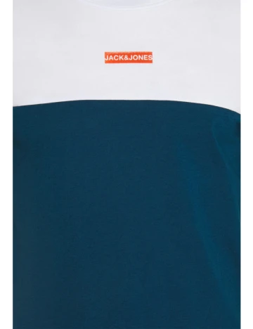 Tricou Jack & Jones, alb/verde, L