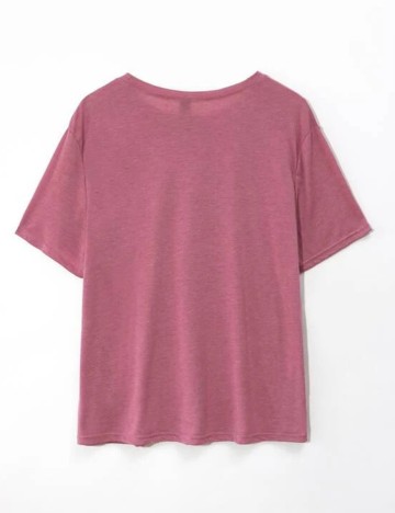 Tricou SHEIN CURVE, roz pudra, 2XL