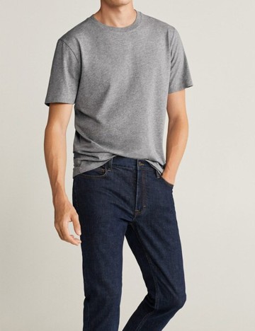 Tricou Mango, gri, S