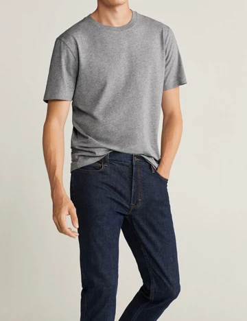 Tricou Mango, gri, S Gri
