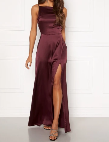 Rochie lunga BUBBLEROOM, pruna, 38