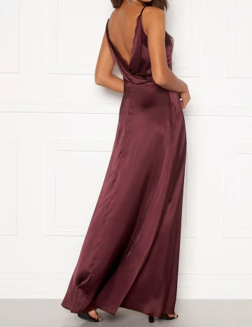 Rochie lunga BUBBLEROOM, pruna, 38