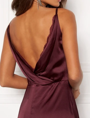Rochie lunga BUBBLEROOM, pruna, 38