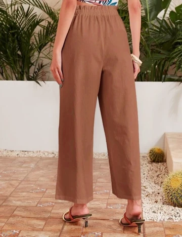 Pantaloni SHEIN, maro, M