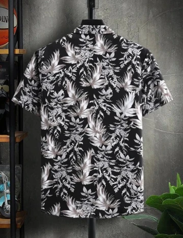 Camasa SHEIN, negru, S Negru