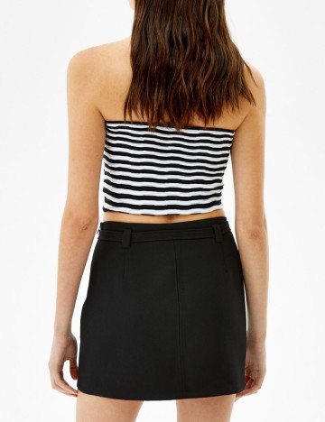 Fusta Bershka, negru