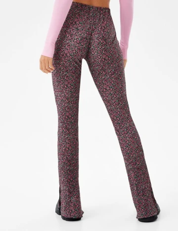 Pantaloni Bershka, floral, L