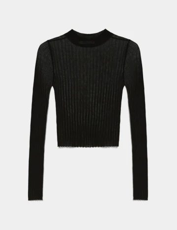 Top Bershka, negru