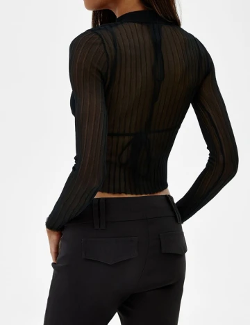 Top Bershka, negru