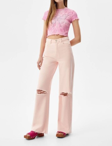 Blugi Bershka, roz, 32