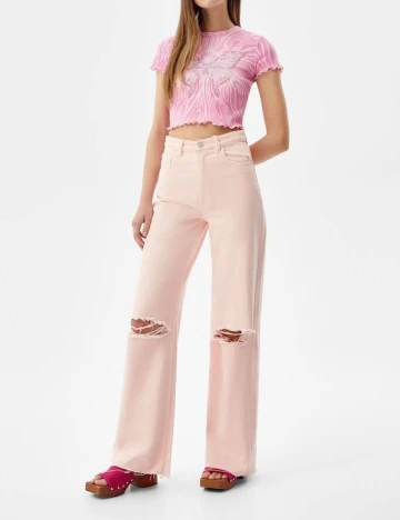 Blugi Bershka, roz, 32