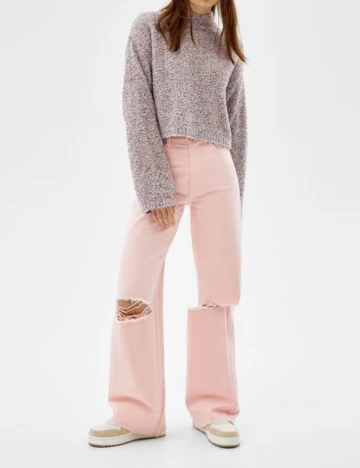 Blugi Bershka, roz, 32