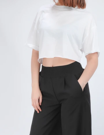 Top Bershka, alb, S