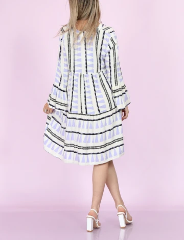 Rochie scurta Hailys, ecru, L
