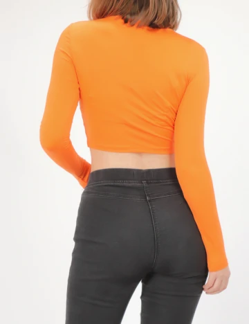 Top Bershka, portocaliu, S