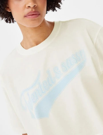 Top Bershka, alb, XS Alb