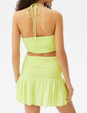 Fusta Bershka, verde, M