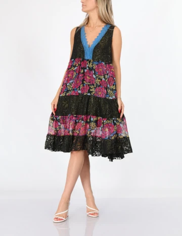 Rochie medie Savage Culture, mix culori