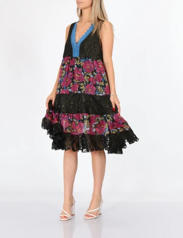 Rochie medie Savage Culture, mix culori