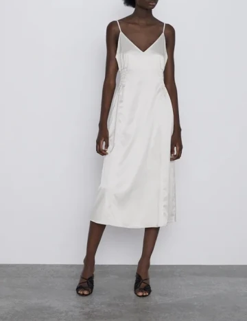 Rochie Zara, gri deschis, L