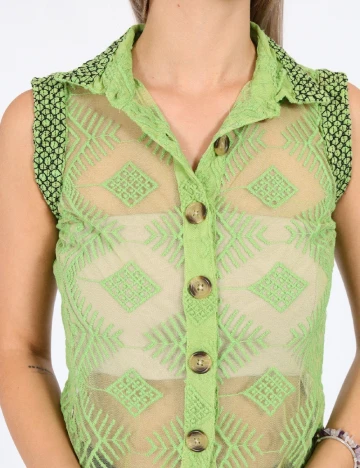 Bluza Savage Culture, verde, XS