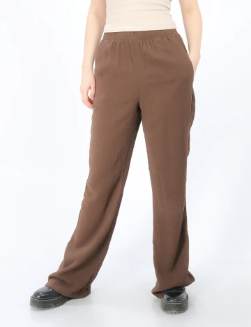 Pantaloni Reserved, maro, S