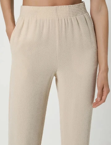 Pantaloni Reserved, crem, S Crem