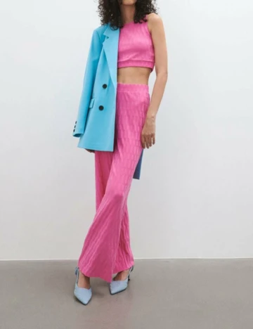 Pantaloni Reserved, roz, M