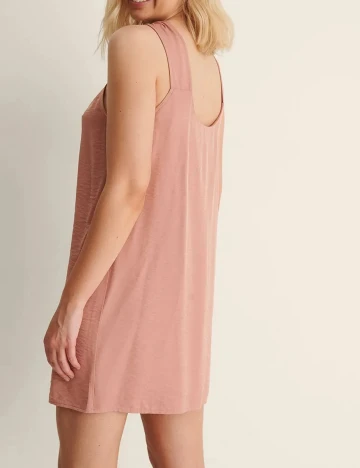 Rochie scurta NA-KD, roz pudra, 38