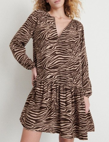 Rochie Scurta Reserved, maro, 36