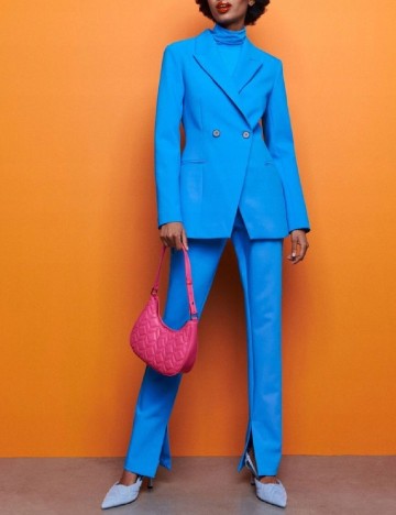 Pantaloni Reserved, albastru, L