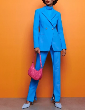 Pantaloni Reserved, albastru, L Albastru