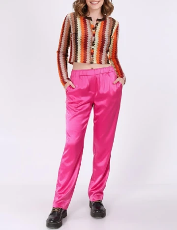 Pantaloni Reserved, roz, M Roz