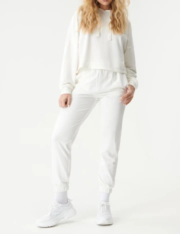 Pantaloni Sinsay, alb, XS