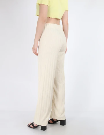 Pantaloni Reserved, crem, L