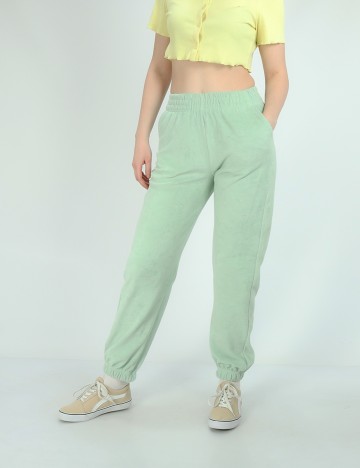 Pantaloni Reserved, verde, XS